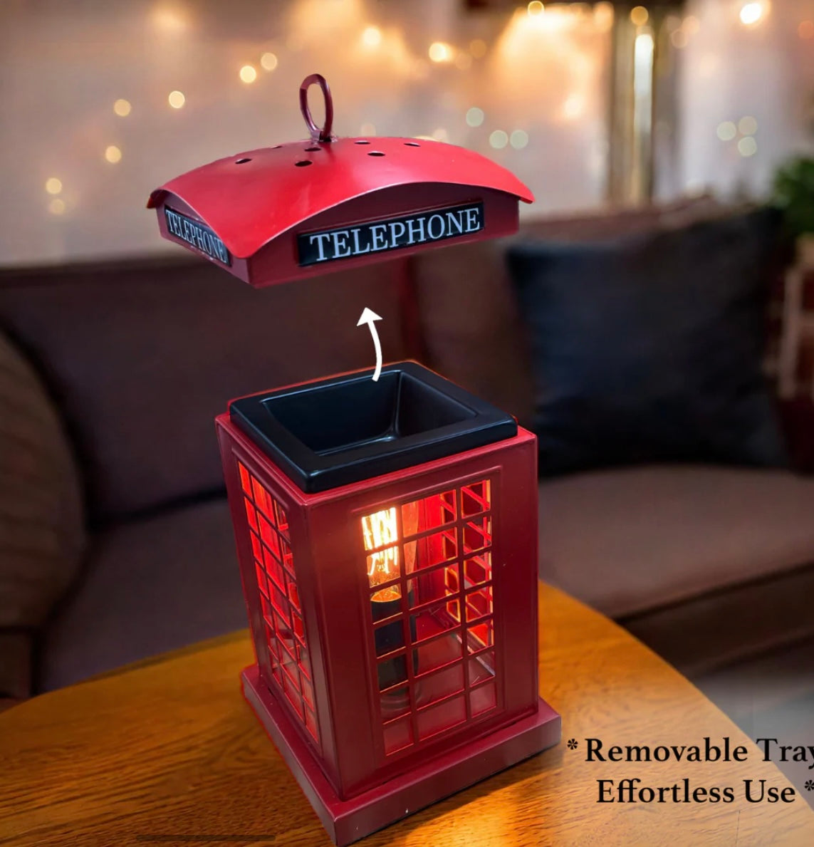 Telephone box electric wax burner